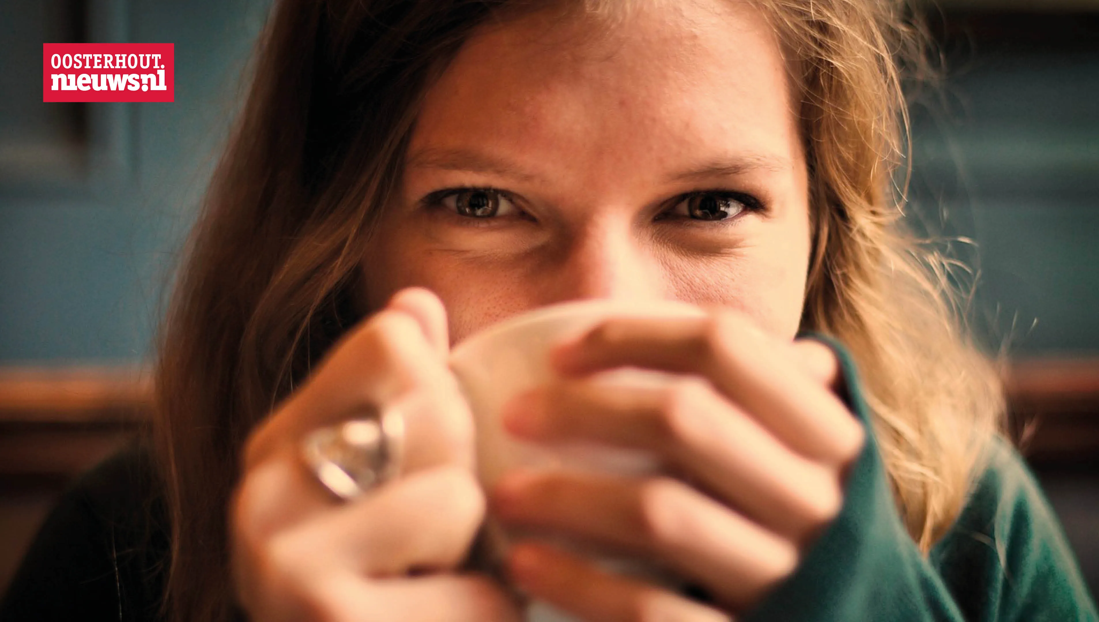 vrouw koffie