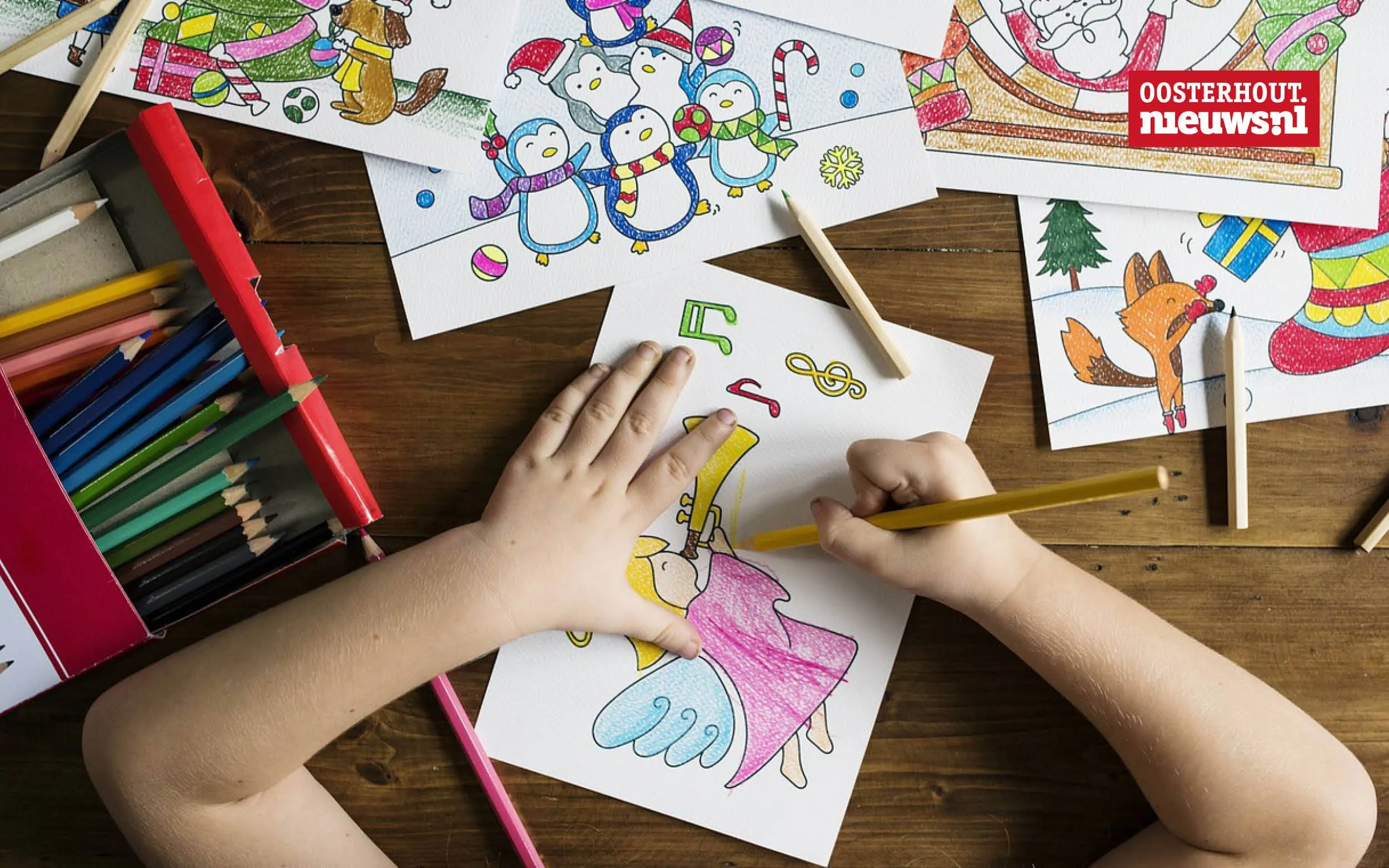 kind kleurplaat school opvang