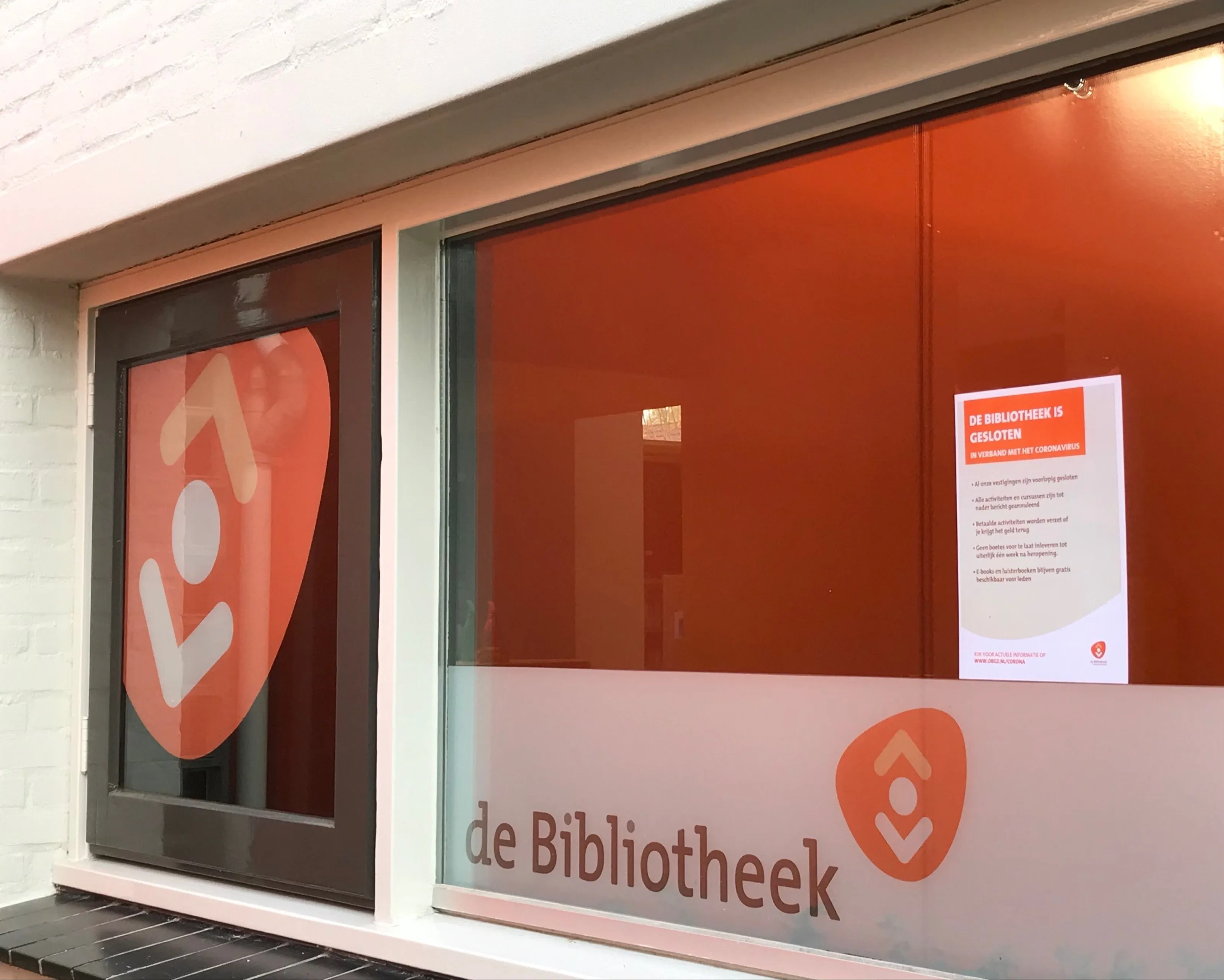 de bibliotheek is nog gesloten