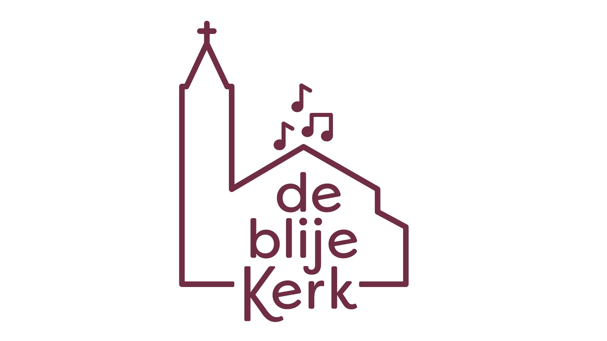 logo blije kerk contouren