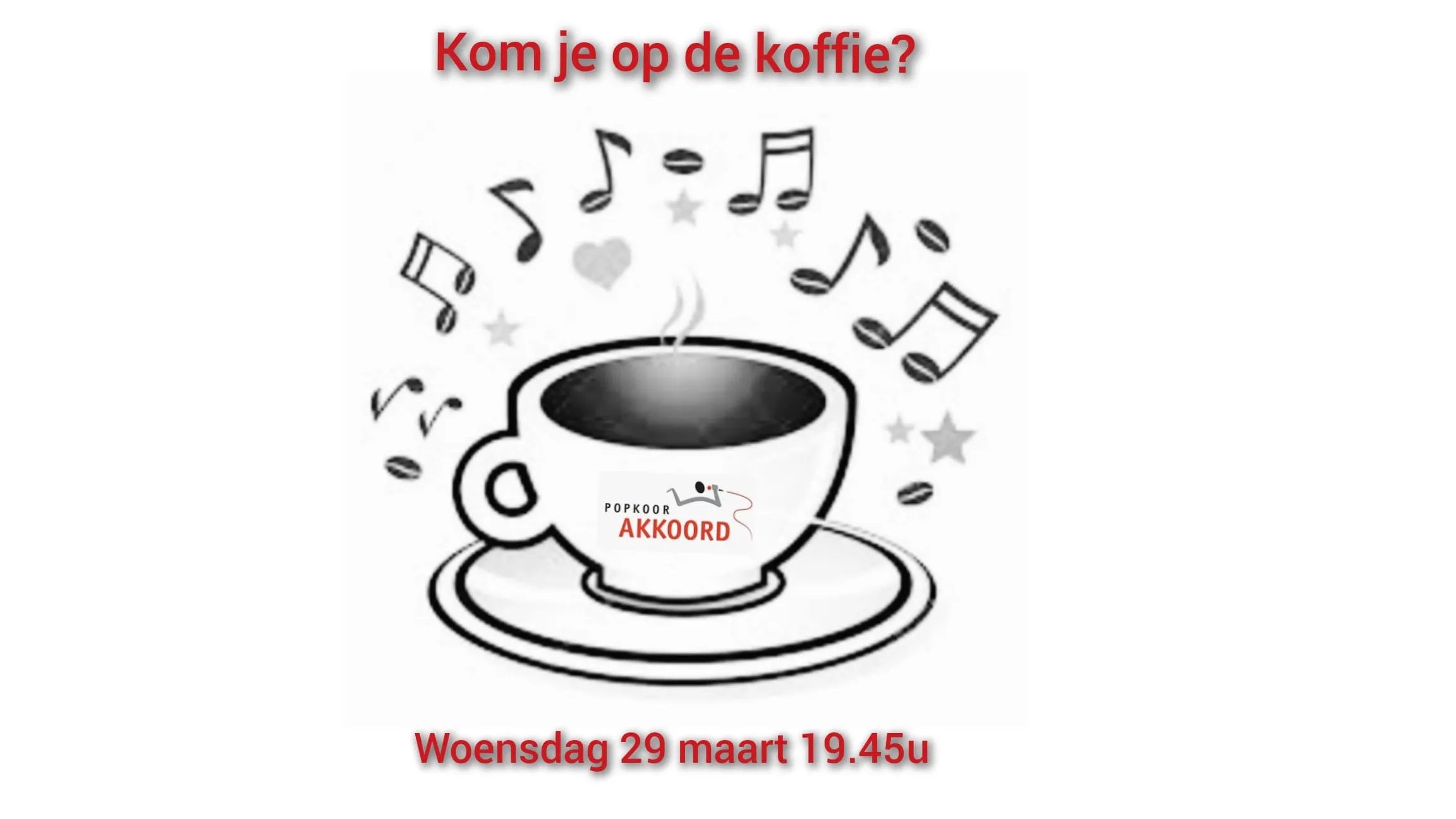 op de koffie