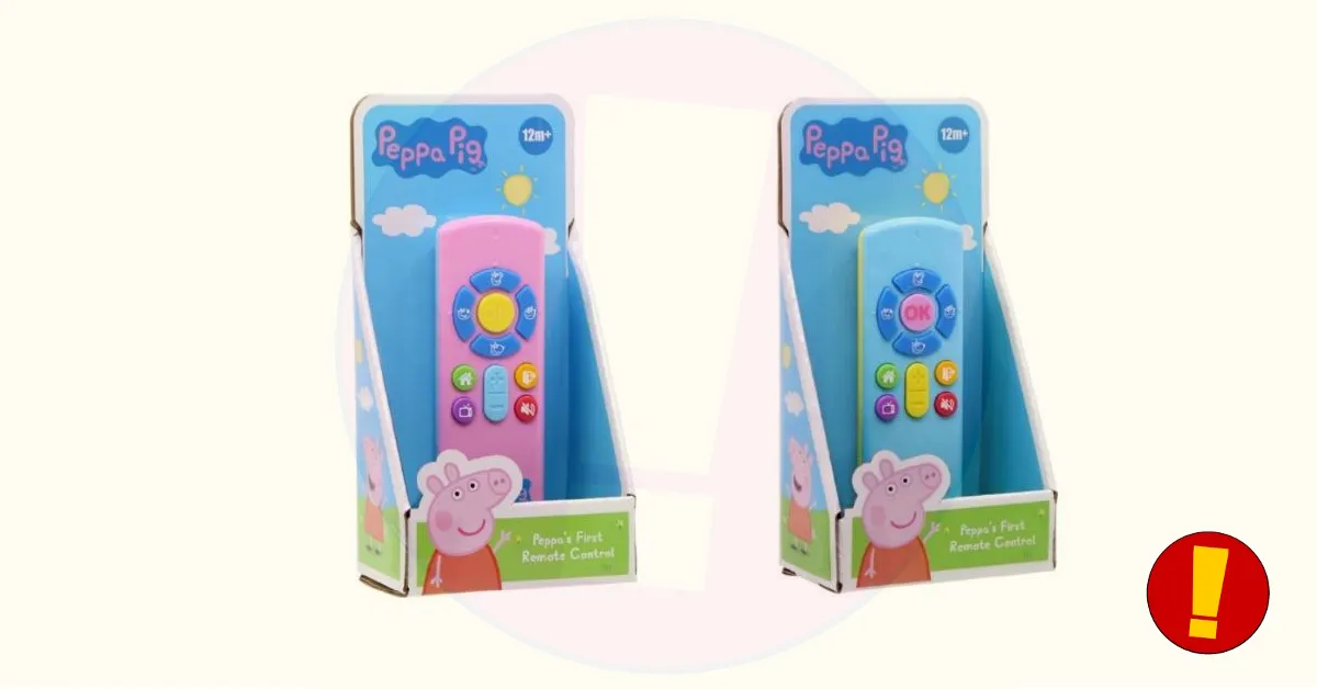 recall action peppa pig afstandsbediening productfoto