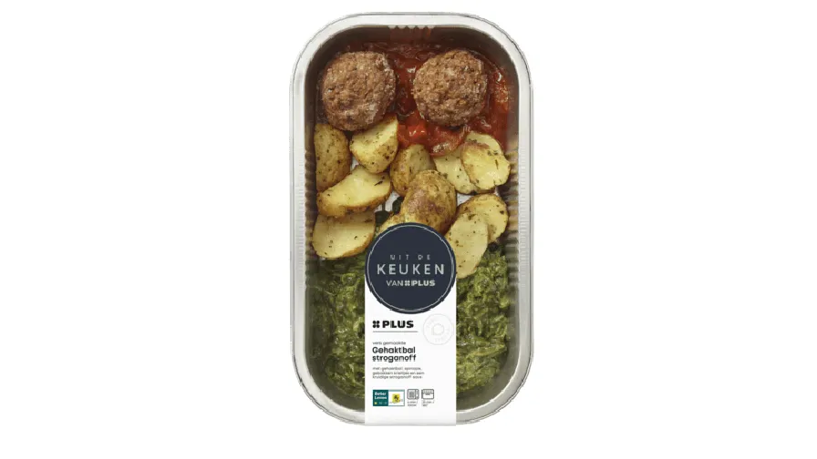 recall plus gehaktbal stroganoff spinazie top