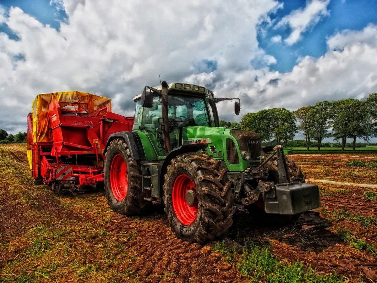 tractor grain mixer rural denmark farm country countryside field 954140jpgd