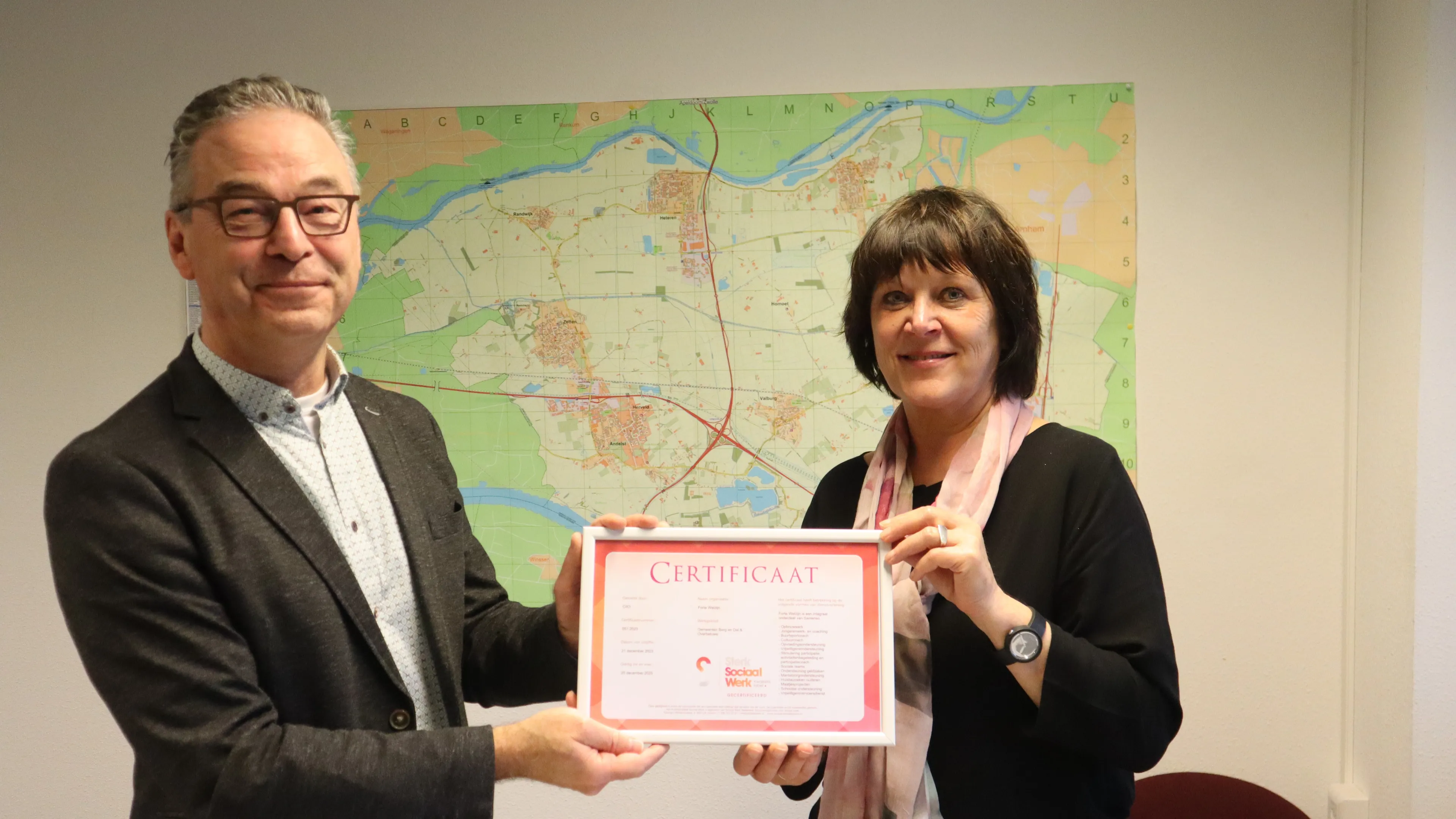 uitreiking certificaat sociaal werk