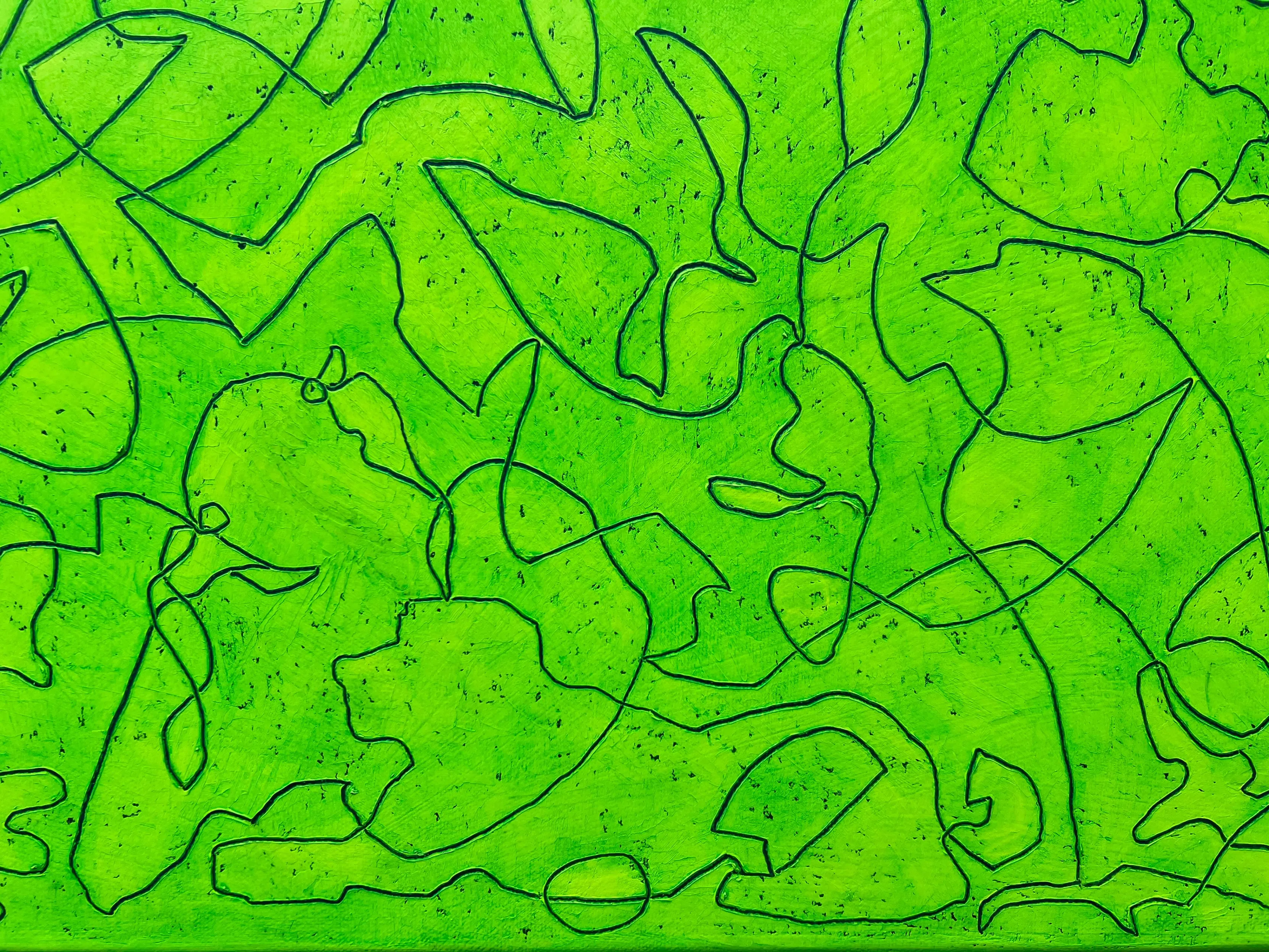 queen of nature detail uit 100x100 cm