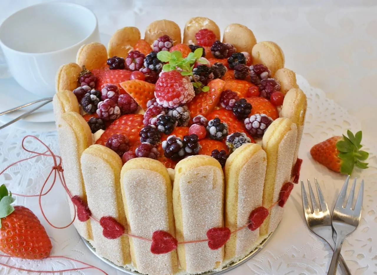 Aardbeientaart RitaE Pixabay