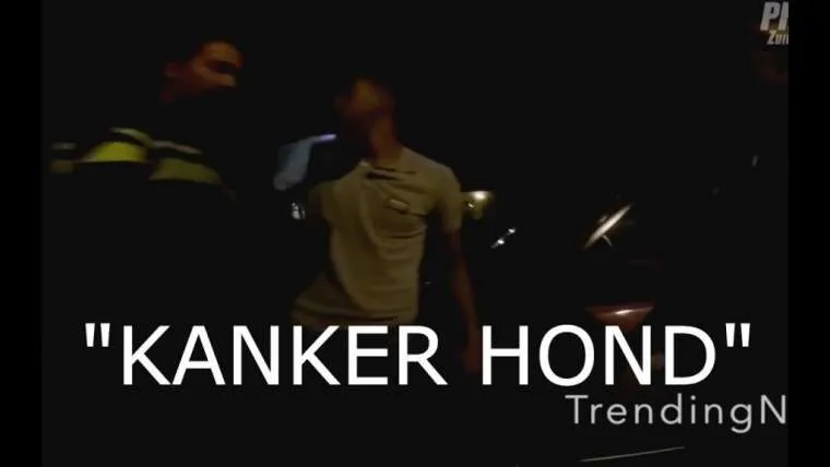 de meldkamer jongen aangehouden omdat hij de politie blijft uitschelden en bedreigen vieze h03r 8221