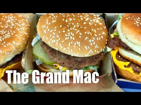 oh my god mcdonalds lanceert de grand mac een mega versie van de big mac