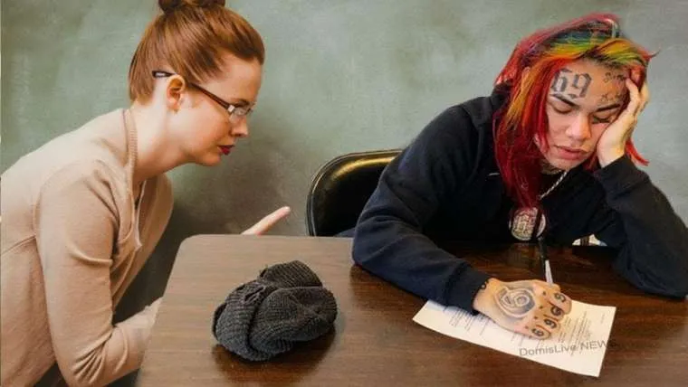 video 6ix9ine gaat terug naar school zodat hij niet naar de gevangenis hoeft