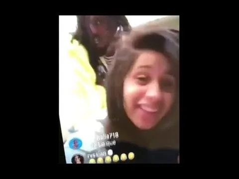 video cardi b en offset doen 8216 het 8217 tijdens instagram live