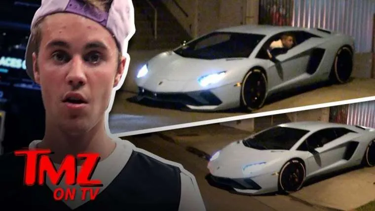video de lamborghini van justin bieber zorgt voor problemen