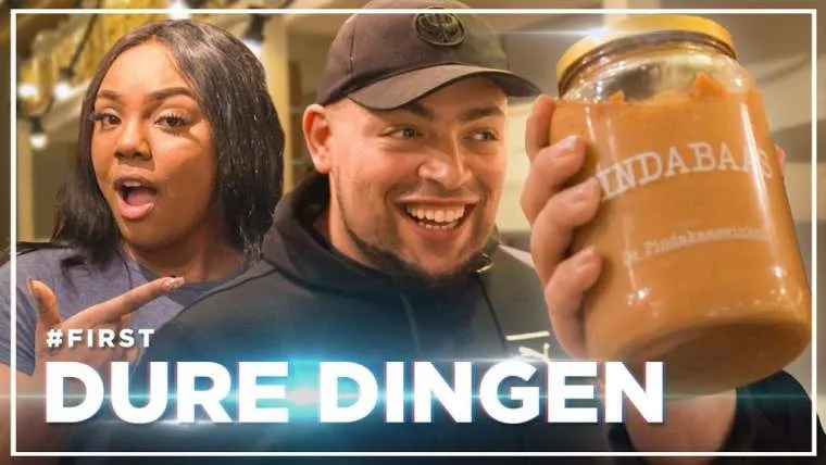 video qucee en vonneke eten pindakaas ter waarde van 1000