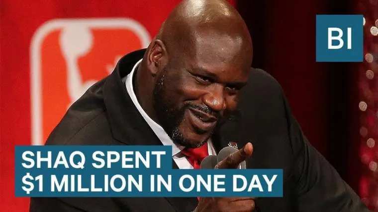 video shaquille o 8217 neal over 1 miljoen in n dag uitgeven