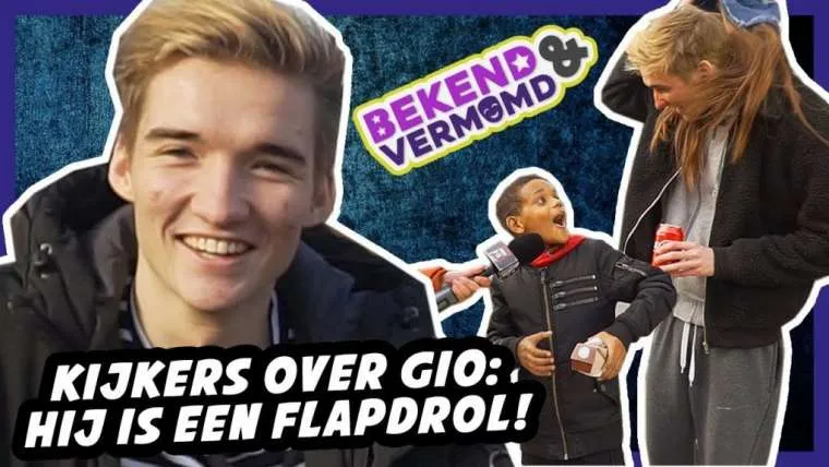 video youtuber gio word uitgescholden waar hij zelf naast staat