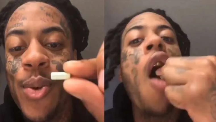 zeer gevaarlijk boonk laat op camera zien wat er met hem gebeurt nadat hij 3 xanax pillen heeft genomen