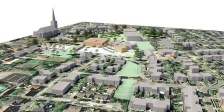 2019 032 05 kindcentrum meijel vogelvlucht vanaf aan de wijer