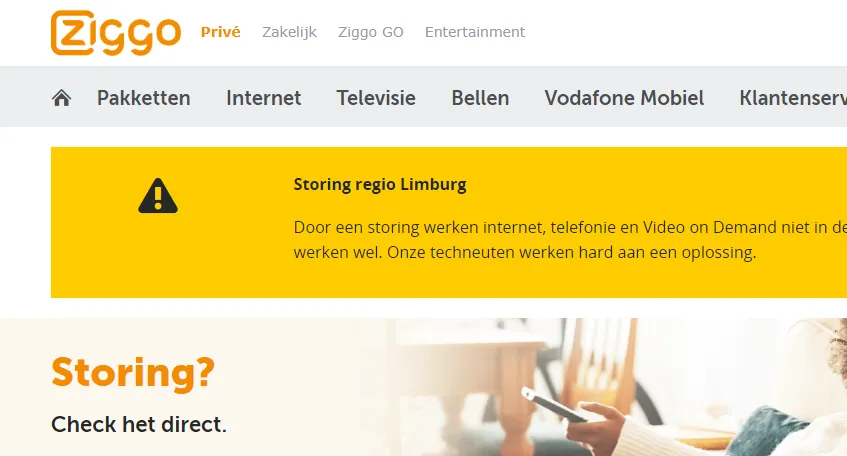 storing ziggo