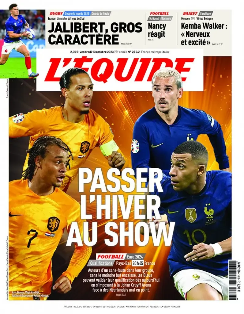 lequipe simons frankrijk nederland oranje
