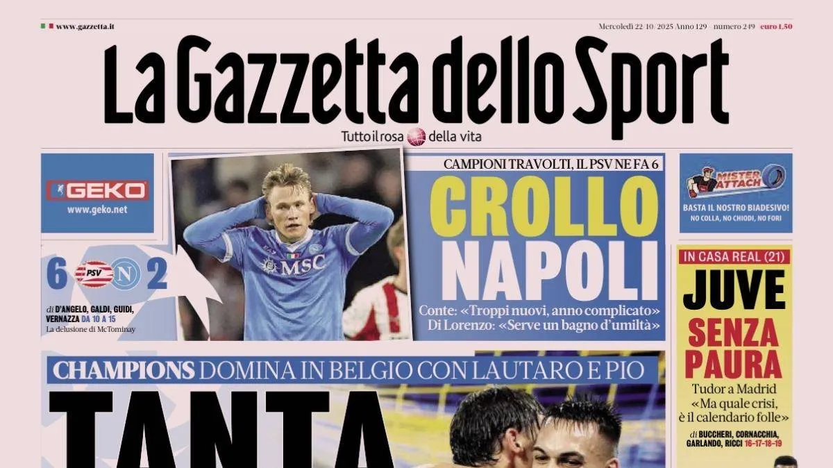 Media Italie Gazetta Dello Sport