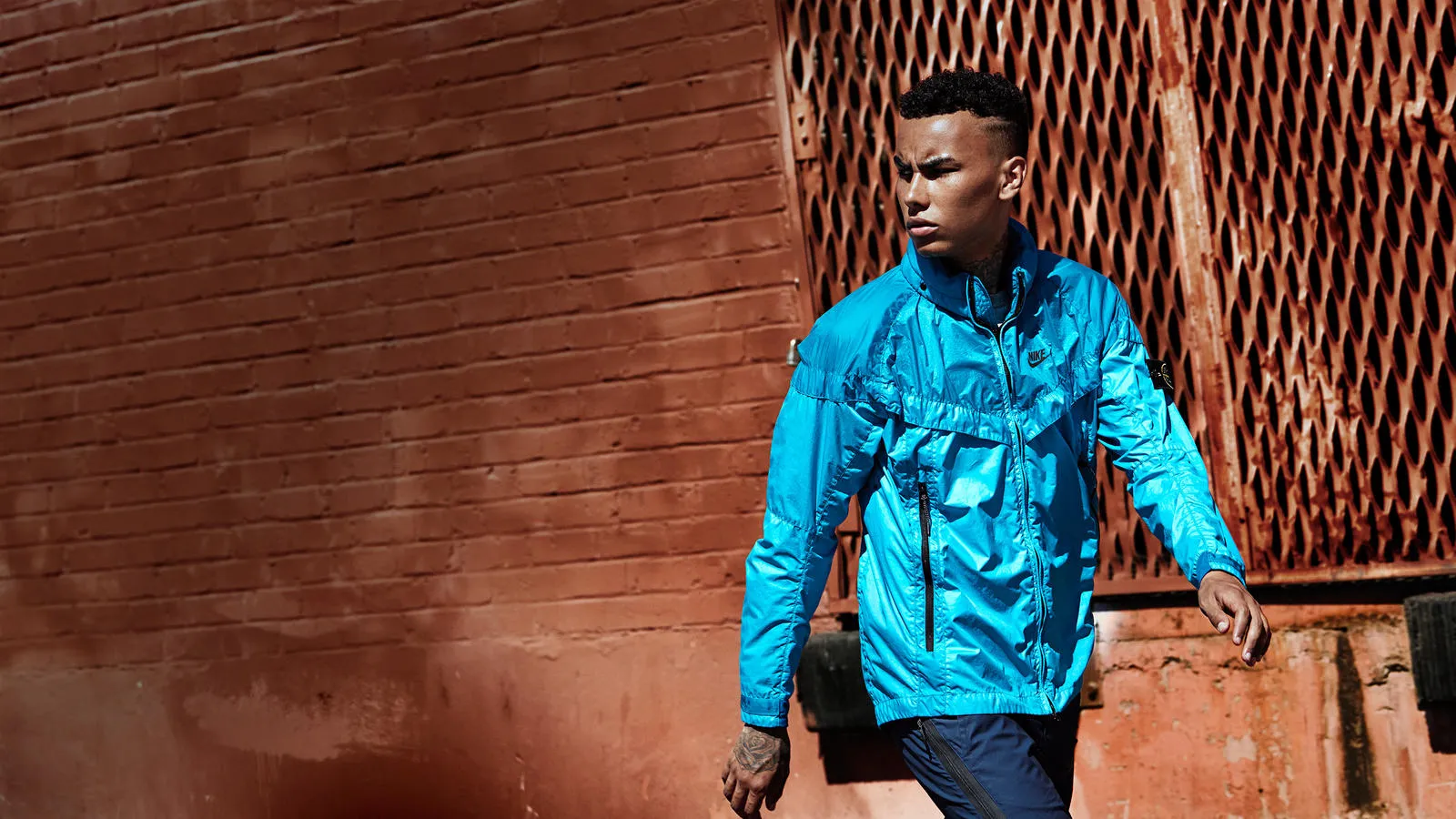NikeLab x Stone Island Windrunner Blue native 1600