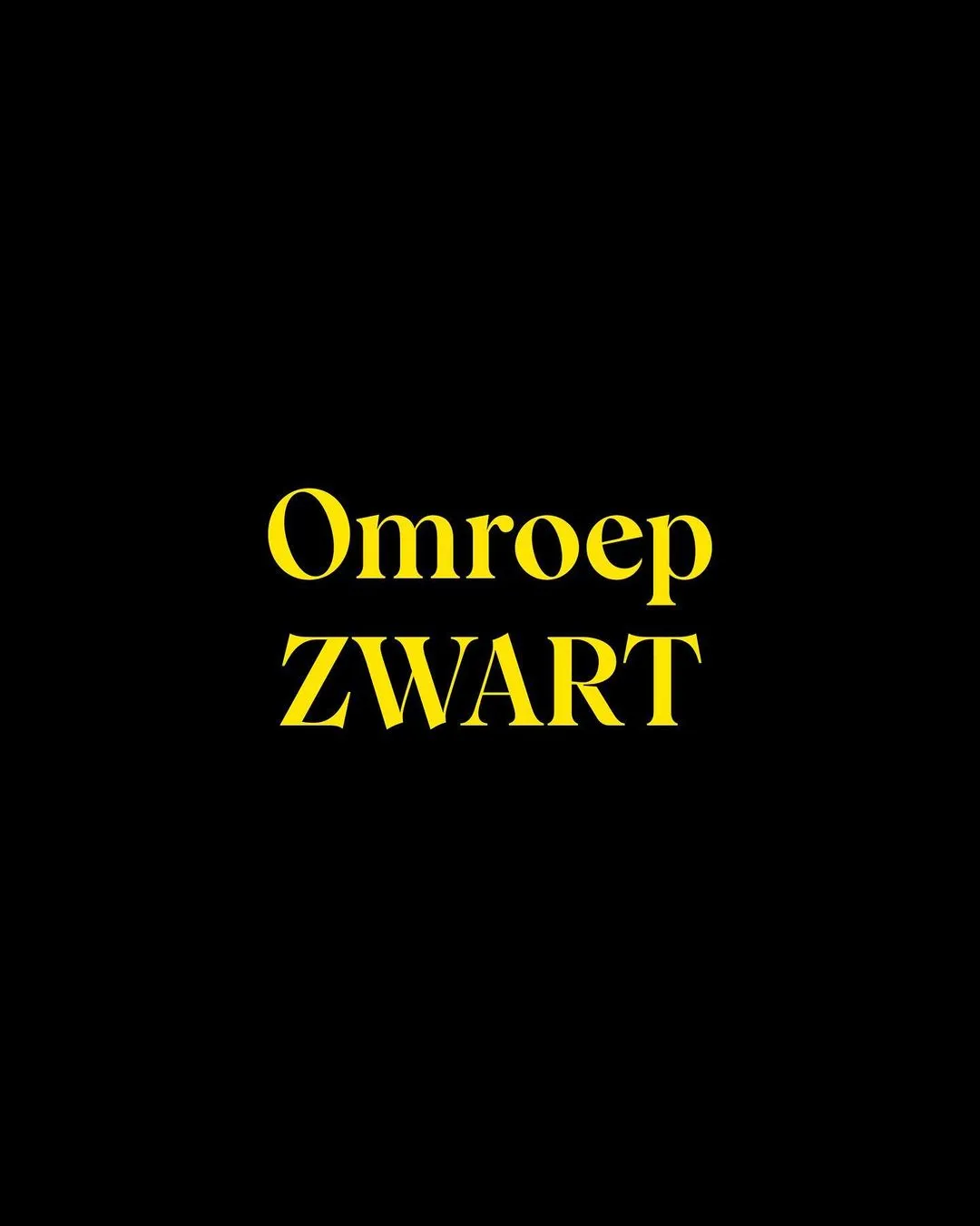 omroep zwart