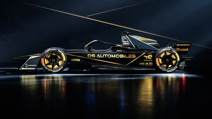 01 ds formule e auto in speciale grand gala livery voor monaco e prix