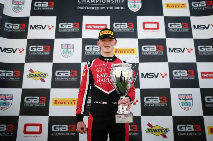 1 slater on the podium after his second gb3 win in succession