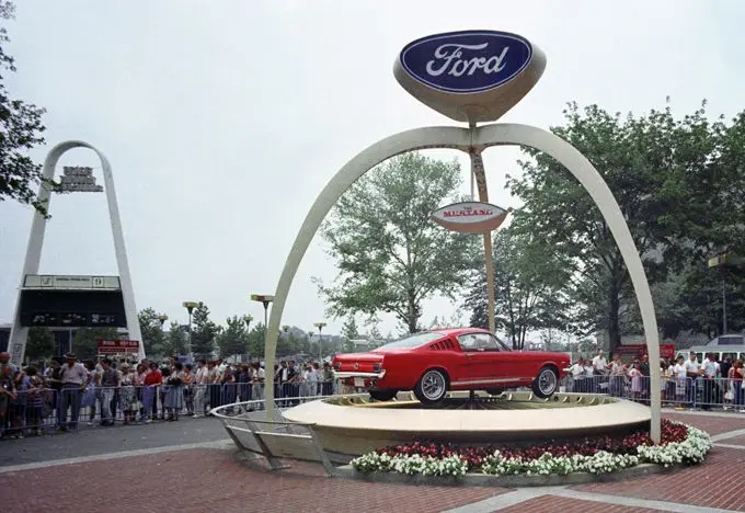 1964 worlds fair ford exhibit 1965 mustang neg cn3430 805