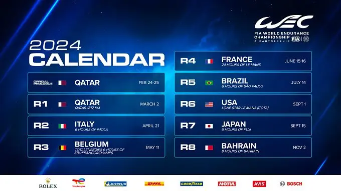 2024 fiawec calendar