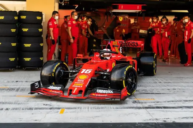 210149 scuderia ferrari pre season test day 1 abu dhabi