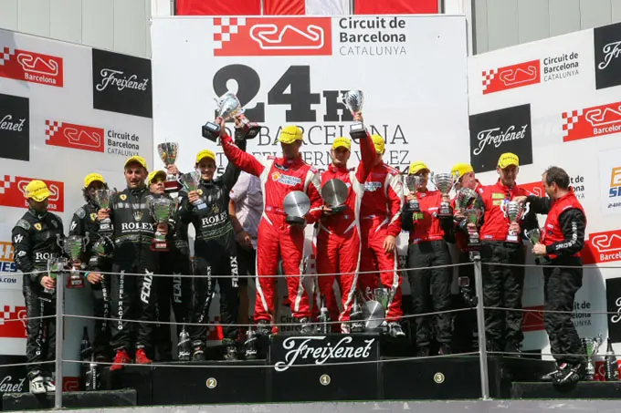 24h barcelona 2014 overall podium rx 680