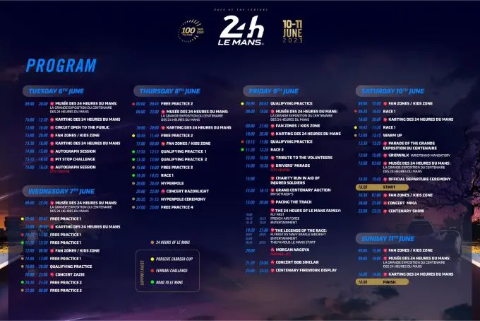 24h le mans 2023 programma 2 349092995 983014956185518 469673655081733316 n