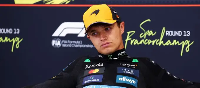 300 lando norris teleurgesteld naar de hungaroring