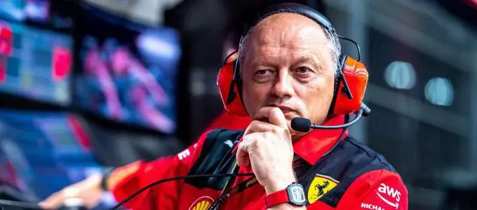 300 scuderia ferrari f1 teambaas fred vasseur geeft ruiterlijk toe