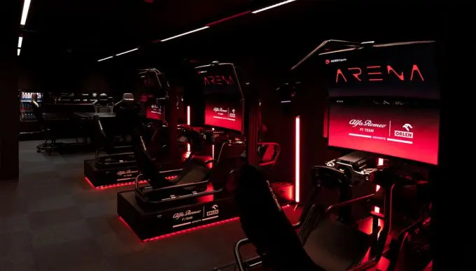 alfa romeo f1 team orlen esports sauber esports arena