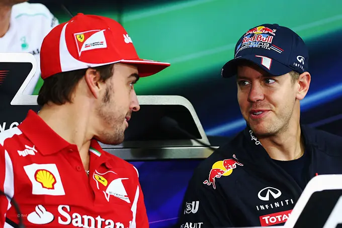 alonso en vettel