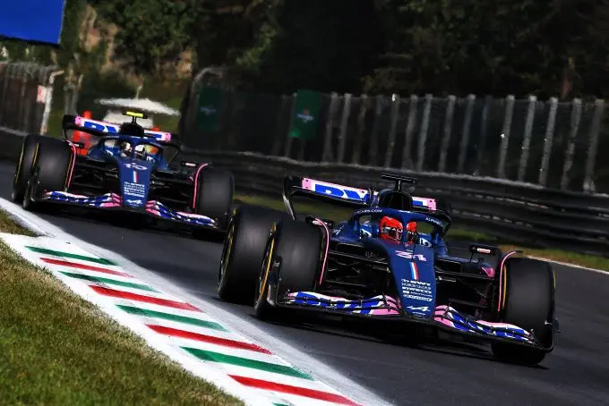 alpine actie italian grand prix sunday 3rd september 2023 monza italy