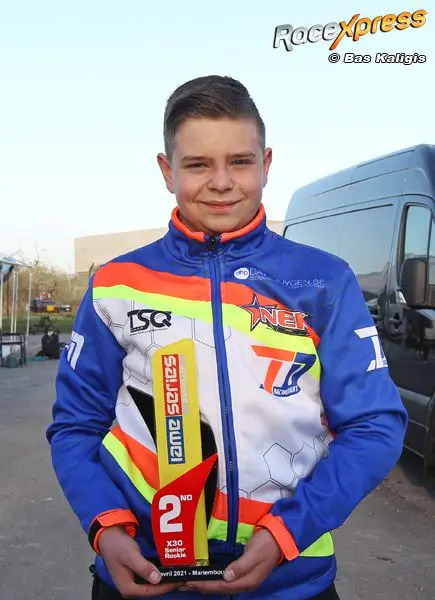 bart ploeg podium benelux iame x30 senioren rookie id0g0996