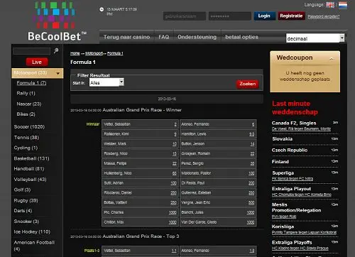 be cool bet grand prix australia f1 racewinner