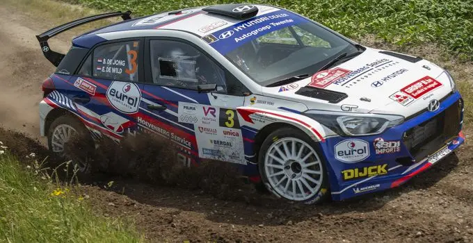 bob de jong rallying bob de jong en erik de wild snellen met de hyundai i20 r5 naar de derde plaats in de vechtdal rally 220619