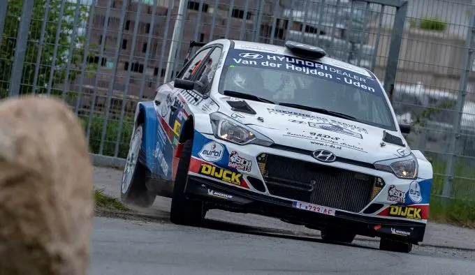 bob de jong rallying bob de jong in actie met zijn hyundai i20 r5 tijdens de rallye sulingen 230526