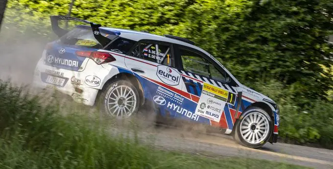 bob de jong rallying in de ele rally was de hyundai equipe bob de jong en erik de wild niet te kloppen 230603