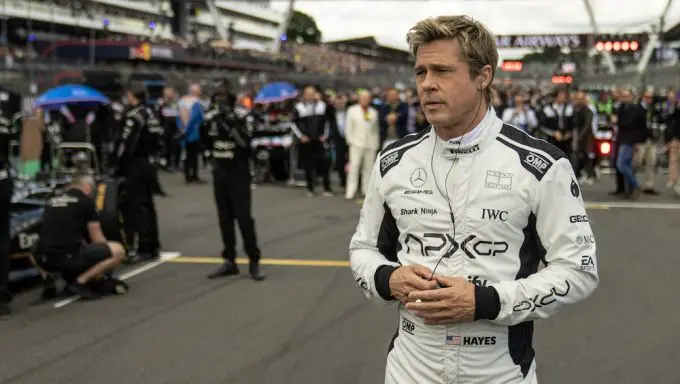 brad pitt f1 grid