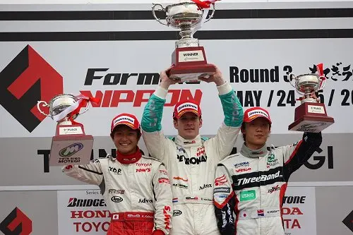 carlo van dam podium montegi