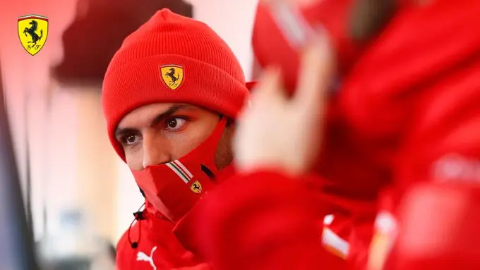 carlos sainz ferrari test