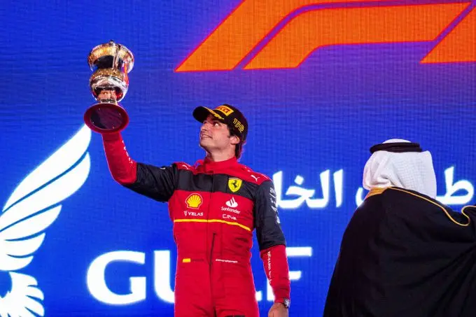 carlos sainz p2 in bahrein 220074 scuderia ferrari bahrain gp 2022 race