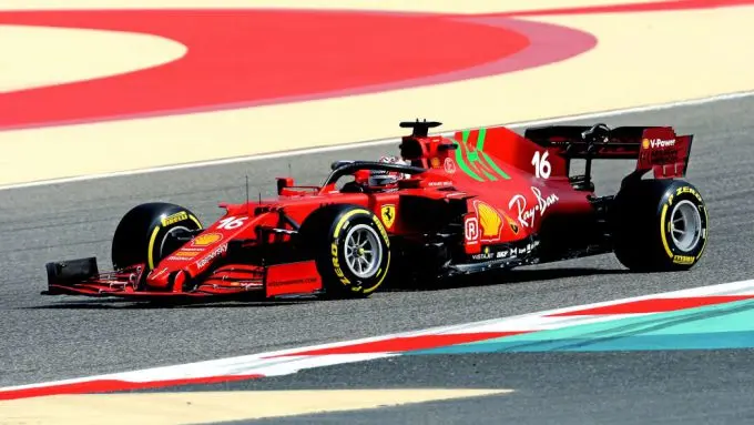 charles leclerc ferrari sf21 bahrein test