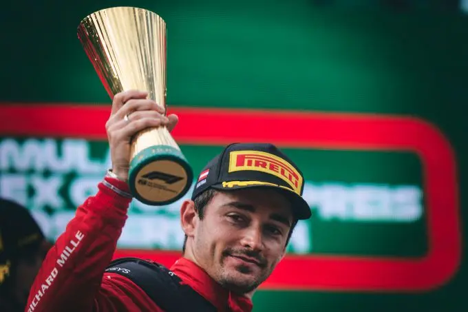 charles leclerc podium