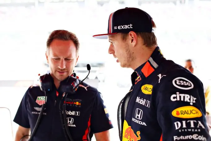 christian horner en max verstappen